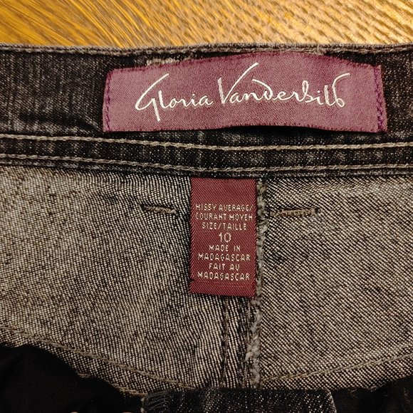 Ladies Gloria Vanderbilt Dark Wash Size 10 High Waisted Jeans - Picture 1 of 3